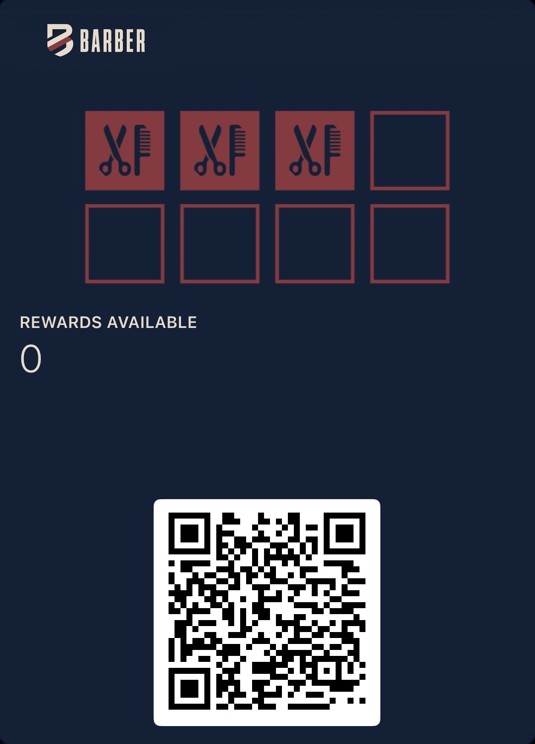 صالونات الحلاقة loyalty card